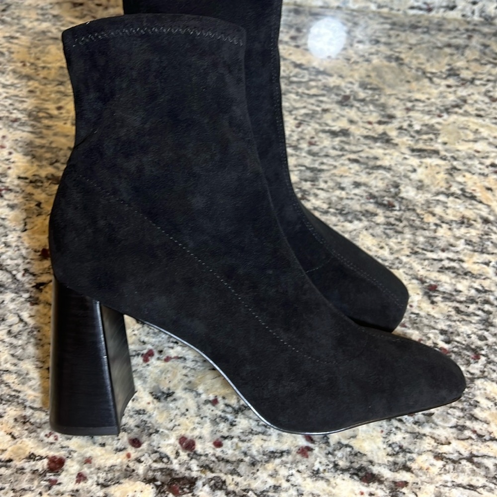 Charles David Faux Suede Pull On Boots - Picture 5 of 10